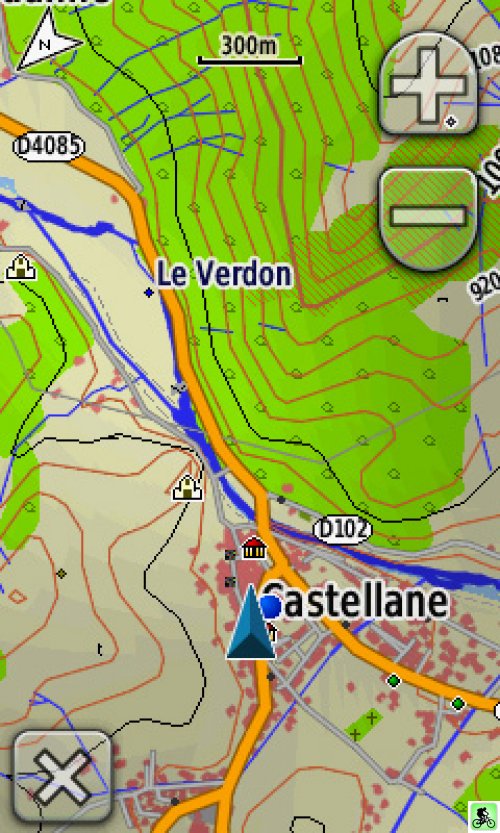 Capture d'écran routage GPS colorado 300
