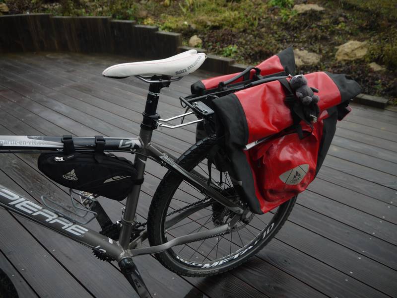 extension attache rapide vélo Tubus pour porte bagage arrière - porte bagage attaché - avec sacoches