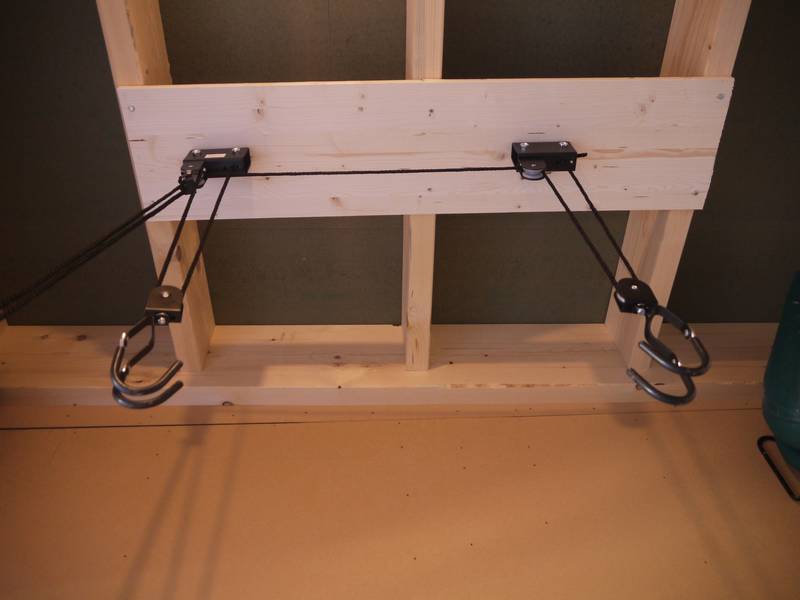 Montage final du range vélo plafond lift xl de point