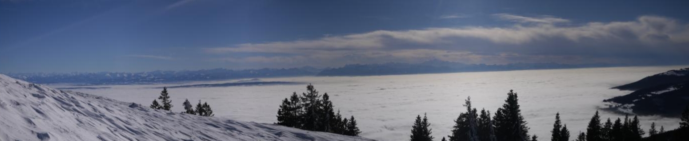 Panorama sur les Alpes depuis le suchet (1588m)