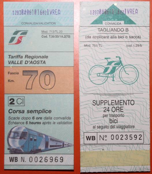 billets trains italiens nous et nos vélos!