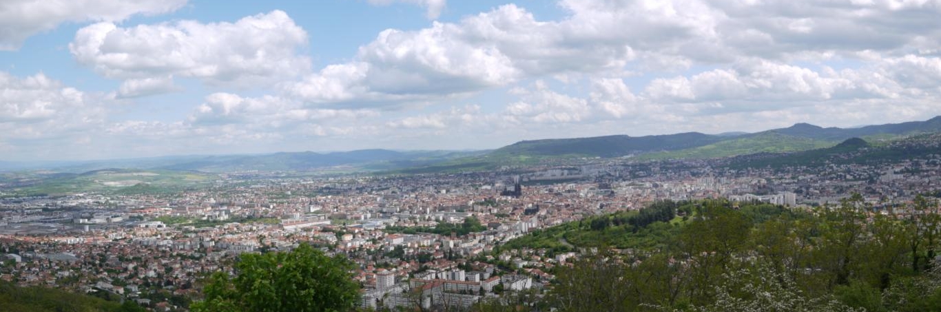 Panorama sur la ville de Clermont-Ferrand