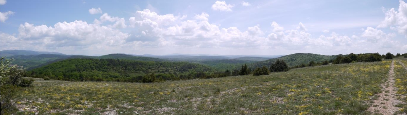 Panorama paysage du Larzac