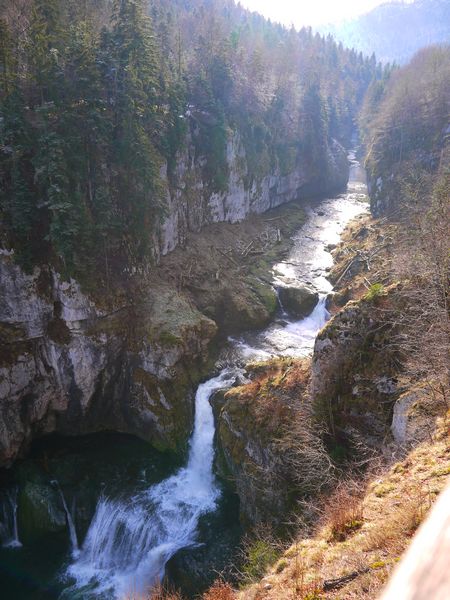 La cascade de la billaude dans le Jura