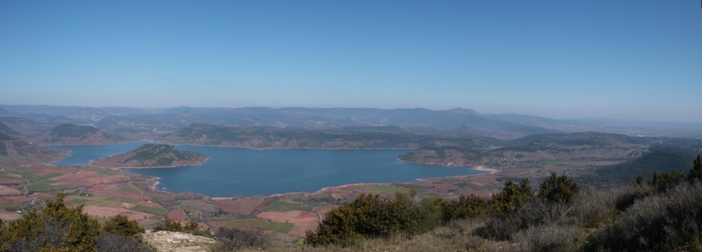 Panorama du lac du Salagou